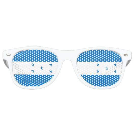 Lunettes De Fête Retro Drapeau du Honduras (Devant)