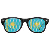 Lunettes De Fête Retro Drapeau du Kazakhstan (Devant)