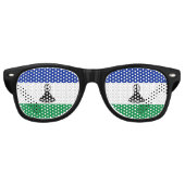 Lunettes De Fête Retro Drapeau du Lesotho (Devant)