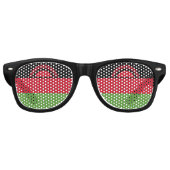 Lunettes De Fête Retro drapeau du Malawi (Devant)