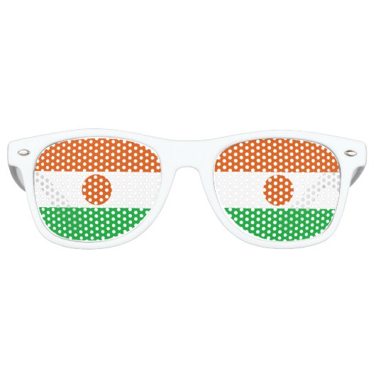 Lunettes De Fête Retro Drapeau du Niger (Devant)