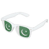 Lunettes De Fête Retro Drapeau du Pakistan (Angulaire)