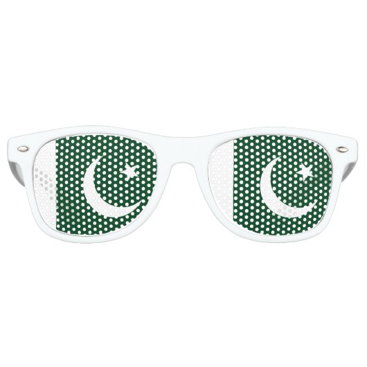 Lunettes De Fête Retro Drapeau du Pakistan (Devant)