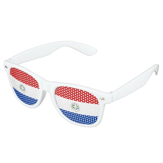 Lunettes De Fête Retro drapeau du Paraguay (Angulaire)