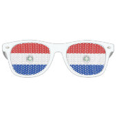 Lunettes De Fête Retro drapeau du Paraguay (Devant)