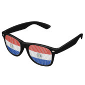 Lunettes De Fête Retro Drapeau du Paraguay (Angulaire)