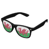 Lunettes De Fête Retro Drapeau du Pays de Galles (Angulaire)