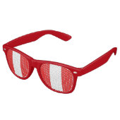 Lunettes De Fête Retro Drapeau du Pérou (Angulaire)