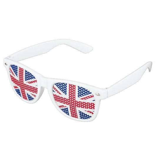 Lunettes De Fête Retro Drapeau du Royaume-Uni (Angulaire)