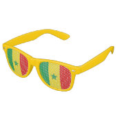 Lunettes De Fête Retro Drapeau du Sénégal (Angulaire)