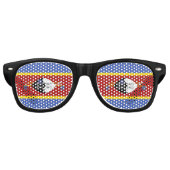 Lunettes De Fête Retro drapeau du Swaziland (Devant)