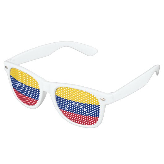 Lunettes De Fête Retro Drapeau du Venezuela (Angulaire)