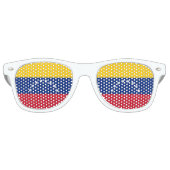 Lunettes De Fête Retro Drapeau du Venezuela (Devant)