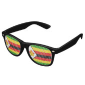 Lunettes De Fête Retro Drapeau du Zimbabwe (Angulaire)