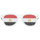 Lunettes De Fête Retro Drapeau égyptien (Devant)