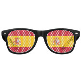 Lunettes De Fête Retro Drapeau espagnol (Devant)