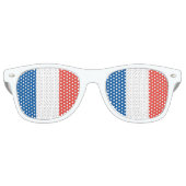 Lunettes De Fête Retro Drapeau français (Devant)