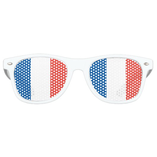 Lunettes De Fête Retro Drapeau français (Devant)