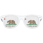 Lunettes De Fête Retro Drapeau Gay pride de Californie (Devant)