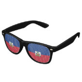 Lunettes De Fête Retro Drapeau Haïti (Angulaire)