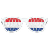 Lunettes De Fête Retro Drapeau hollandais (Devant)