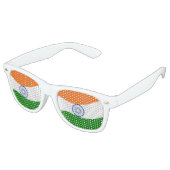 Lunettes De Fête Retro Drapeau indien ondulant (Angulaire)