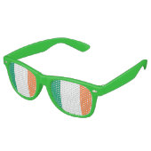 Lunettes De Fête Retro Drapeau irlandais (Angulaire)