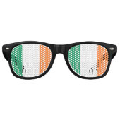 Lunettes De Fête Retro Drapeau irlandais (Devant)