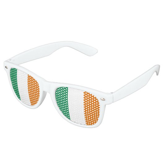 Lunettes De Fête Retro Drapeau irlandais (Angulaire)