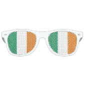 Lunettes De Fête Retro Drapeau irlandais (Devant)