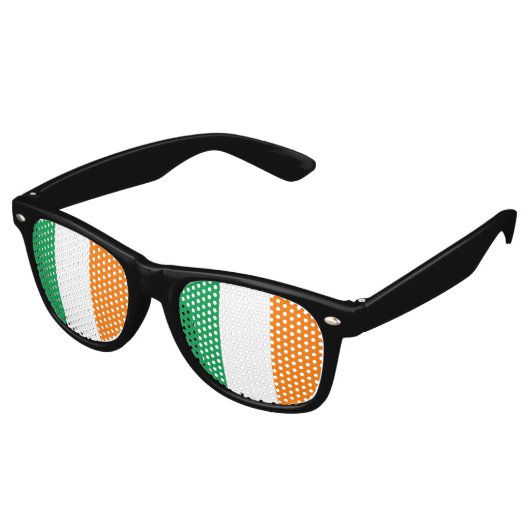 Lunettes De Fête Retro Drapeau irlandais (Angulaire)