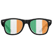 Lunettes De Fête Retro Drapeau irlandais (Devant)