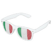 Lunettes De Fête Retro Drapeau Italie (Angulaire)