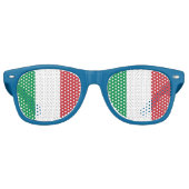 Lunettes De Fête Retro Drapeau italien (Devant)