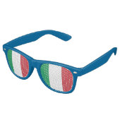 Lunettes De Fête Retro Drapeau italien (Angulaire)