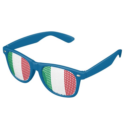 Lunettes De Fête Retro Drapeau italien (Angulaire)
