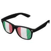 Lunettes De Fête Retro Drapeau italien (Italie) (Angulaire)