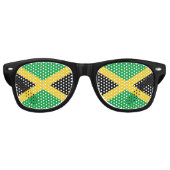 Lunettes De Fête Retro Drapeau jamaïcain (Devant)