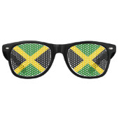 Lunettes De Fête Retro Drapeau Jamaïque (Devant)