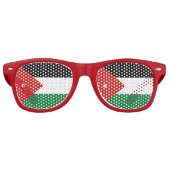 Lunettes De Fête Retro Drapeau Jordanie (Devant)