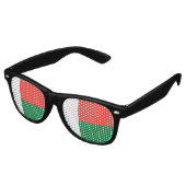 Lunettes De Fête Retro Drapeau Madagascar (Angulaire)