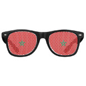 Lunettes De Fête Retro Drapeau Maroc (Devant)