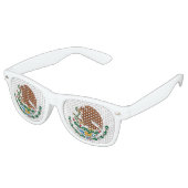 Lunettes De Fête Retro Drapeau mexicain (Angulaire)