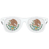 Lunettes De Fête Retro Drapeau mexicain (Devant)