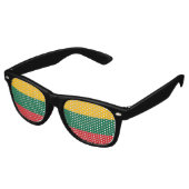Lunettes De Fête Retro Drapeau national de Lituanie (Angulaire)