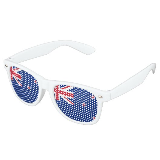 Lunettes De Fête Retro Drapeau néo-zélandais (Angulaire)