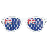 Lunettes De Fête Retro Drapeau néo-zélandais (Devant)