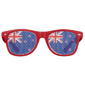Lunettes De Fête Retro Drapeau néo-zélandais (Devant)