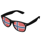 Lunettes De Fête Retro Drapeau norvégien (Angulaire)