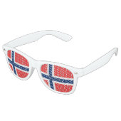 Lunettes De Fête Retro Drapeau norvégien (Angulaire)